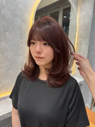 セミロング ‎🤍透明感×ツヤ髪 / Saki‎🤍のヘアスタイル