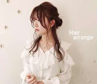 ロング ヘアアレンジ 市川 千夏のヘアスタイル
