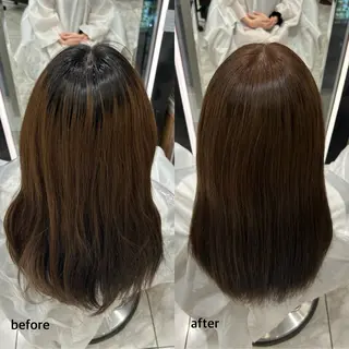 カラー 暖色カラー/ みさほ🍒のヘアスタイル