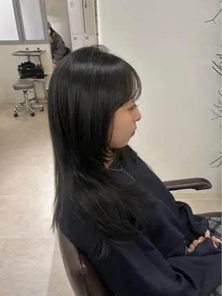 セミロング hachiyama rinaのヘアスタイル