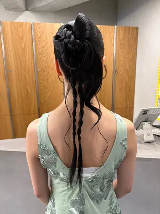 ロング ヘアアレンジ yuuna/ レイヤーカット🎀のヘアスタイル