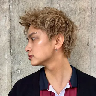 ショート メンズヘア/透明感 カラー/ayatoのヘアスタイル