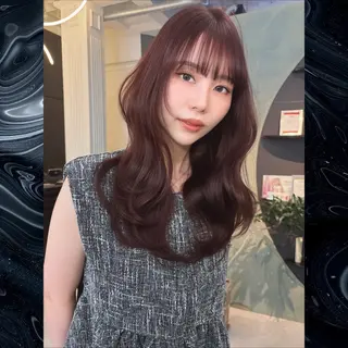 セミロング カラー Maison Halu YUKIのヘアスタイル