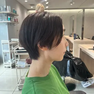 ショート パーマ 巖本 真希のヘアスタイル