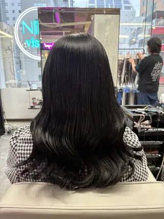 セミロング Rin🥀 大通り/カラーモデルのヘアスタイル