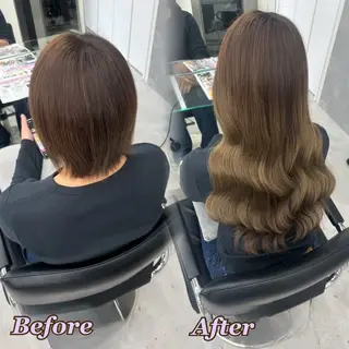 ヘアメ🎀ハイトーン 🩵エクステ🪄しほのヘアスタイル