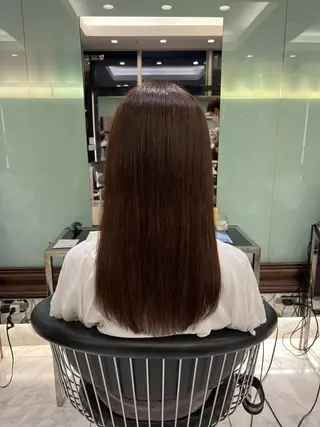 ロング コテ巻きパーマ💙 シノヤユイのヘアスタイル