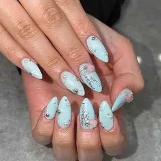 ネイル cocoro🖤 猫爪/y2kネイルのネイルデザイン