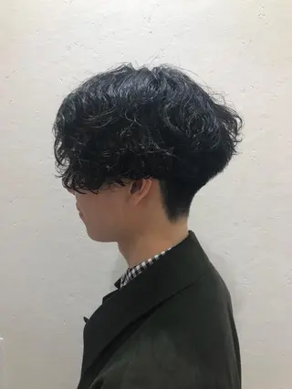 ショート パーマ メンズ Vir by browのヘアスタイル