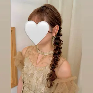 ロング ヘアアレンジ 褒められヘアメイク /ボブ女子🐶みおのヘアスタイル