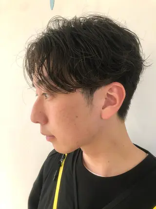 ショート パーマ メンズ ショートカット✂︎ 久保田 航平のヘアスタイル