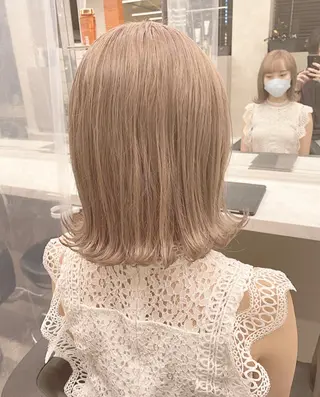 ミディアム カラー ヘアアレンジ 💞あざと可愛い💞 児玉大地のヘアスタイル