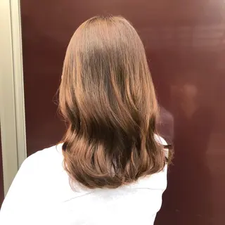 セミロング カラー ヘアアレンジ 髪質改善/艶髪 土屋恵梨花のヘアスタイル