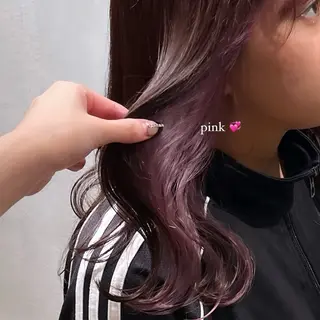 セミロング カラー Aoi 🎀 Ly hairのヘアスタイル
