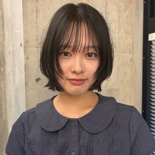 ショート おしゃれなボブ/ パーマ推し/難波のヘアスタイル