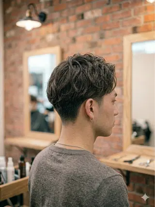 ショート カラー パーマ メンズ 🌟 モデル様募集中 🌟　保坂太一の眉毛・アイブロウイメージ