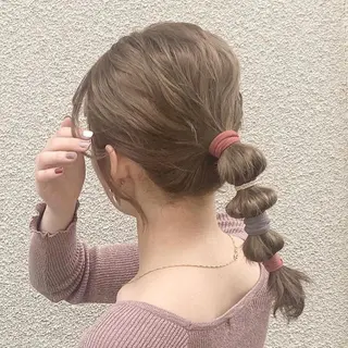 ヘアアレンジ レイヤー/ブリーチ/ 新宿/福元実希のヘアスタイル