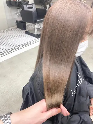 ロング カラー パーマ ヘアアレンジ メンズ キッズ ネイル マツエク・マツパ 🌸グレージュ/ ベージュ🌸yutaのヘアスタイル