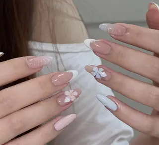 ネイル By moonネイル 🌷ワンホン/韓国風のネイルデザイン