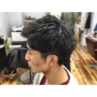 パーマ メンズ 増山 大起のヘアスタイル