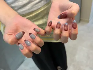 ネイル Mai :矢場町 ニュアンス🌿アートのネイルデザイン