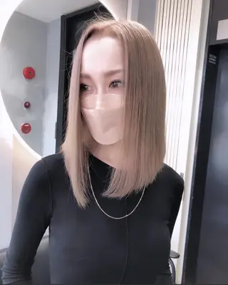 ショート カラー ヘアアレンジ GiseL天神カラー 髪質改善/ブリーチのヘアスタイル