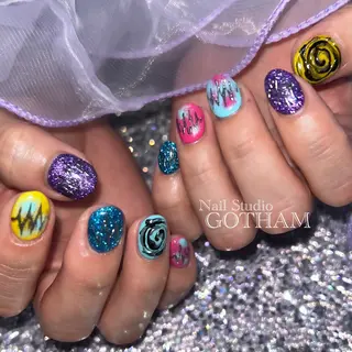 ネイル 高円寺駅からすぐ🌈 ネイルGOTHAMのネイルデザイン