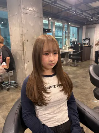 ロング カラー ハイトーン 横浜💞ミオのヘアスタイル