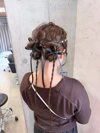 ヘアアレンジ はやしほのか｜ ヘアセット×カラーのヘアスタイル