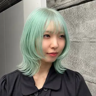 ミディアム カラー 🌺盛れる爆ツヤ カラー🌺リオのヘアスタイル