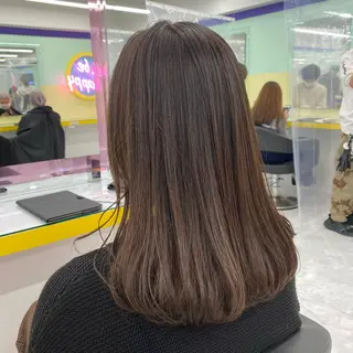 セミロング カラー ヘアアレンジ mai🍑暖色カラー /レイヤー💖のヘアスタイル