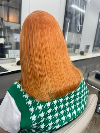 セミロング カラー パーマ ヘアアレンジ newi grande 横浜店のヘアスタイル