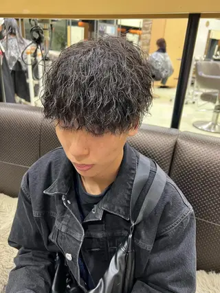 カラー メンズ レイヤーカット メンズカット坂本翔のヘアスタイル