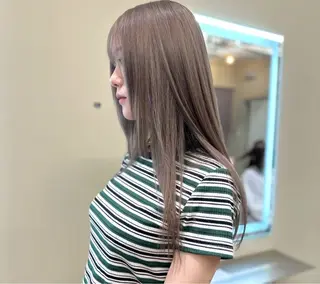 ロング カラー ヘアアレンジ レイヤーカット 赤み消し　店長/大和のヘアスタイル