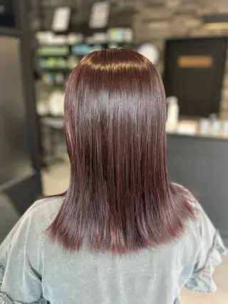 ミディアム カラー Dia アキヨシ ミユのヘアスタイル
