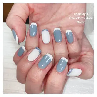 ミディアム ネイル 🐾enen style 🐾のネイルデザイン