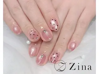 ショート 自爪育成/zina/ KIMIのネイルデザイン