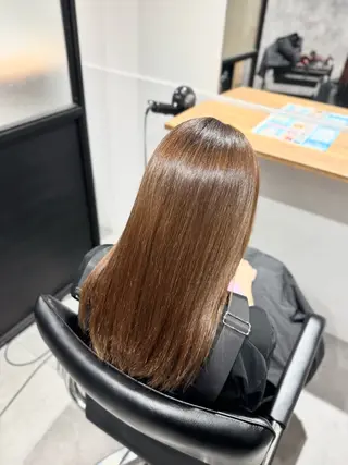 ロング ツヤツヤ縮毛矯正 /美髪カラー 小山のヘアスタイル