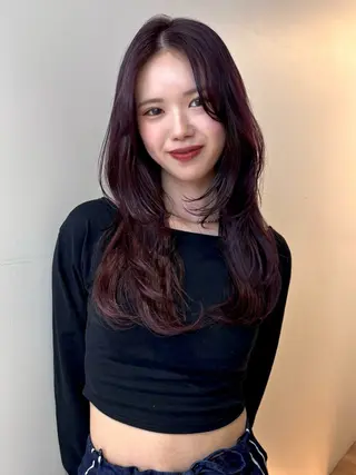 カラー 暖色ෆ透明感カラー 🩷cocoriのヘアスタイル