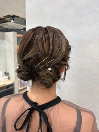 ヘアアレンジ ピンクカラーアレンジ 🩷AYANA🩷のヘアスタイル