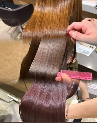 セミロング カラー 制流/メンズカット/ ギャルカラー/札幌のヘアスタイル