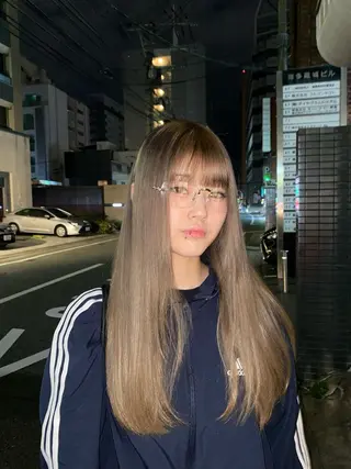 ロング カラー ソノダ リコのヘアスタイル
