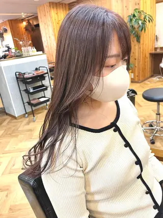 ロング カラー ena/ブリーチなし 透明感・レイヤー🎀のヘアスタイル