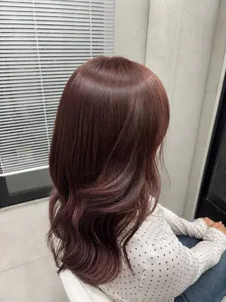 ロング カラー すがぷぅＩ透明感 赤み消しカラーのヘアスタイル