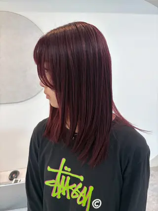 ミディアム カラー 美容室 LOAのヘアスタイル