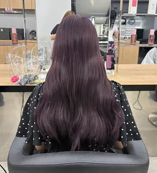 ロング miku/ラベンダー 透明感カラー🪻❤︎のヘアスタイル
