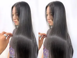 ロング カラー パーマ 渡辺 鴻江のヘアスタイル