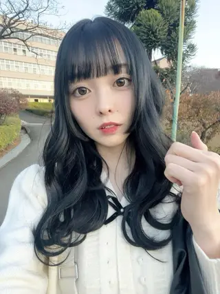 ロング カラー パーマ ヘアアレンジ メンズ 上品＆韓国風 🥀海心🥀のヘアスタイル