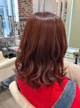 セミロング カラー WiLL梅田店 荒堀 結香のヘアスタイル