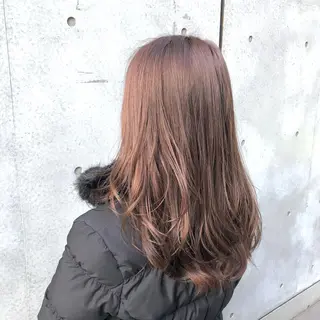 ロング カラー ヘアアレンジ 清楚/韓国 風/レイヤー/拓朗のヘアスタイル